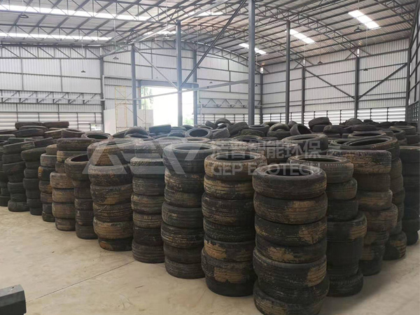 廢舊輪胎回收處理生產(chǎn)線，廢舊輪胎破碎回收工藝流程介紹